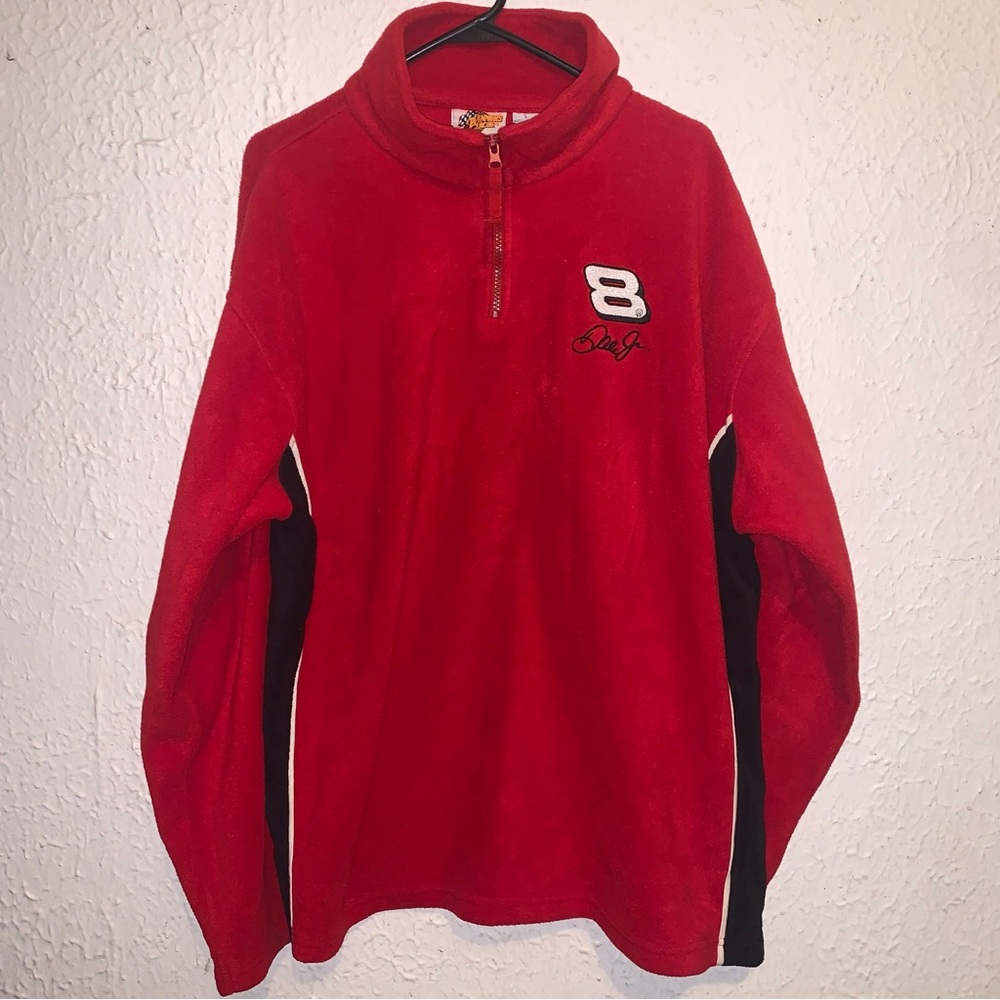 Vintage Dale Earnhardt Jr NASCAR Winners Circle 1/4 Zip Fleece Pullover L